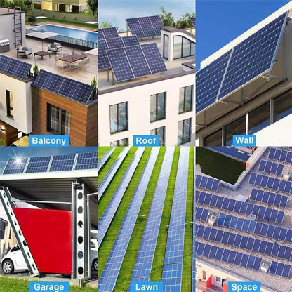 GLIESE Solarmodul Halterung 117 cm (2 Sets), Solarpanel Halterung,Balkonkraftwerk Halterungen ,Aluminiumlegierung PV-Module Halterung Solarmodul für 100W-600W,Verstellbarer Winkel Von 0°-90°, 0% MwSt.